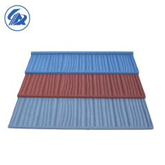 China Manufacture Wholesale Colorful Stone Coated Steel Roof Tiles Zinc Sheet Roof Tiles for house