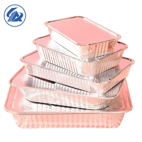 Factory wholesale Aluminum Foil Food Containers Lunch Box with Lids