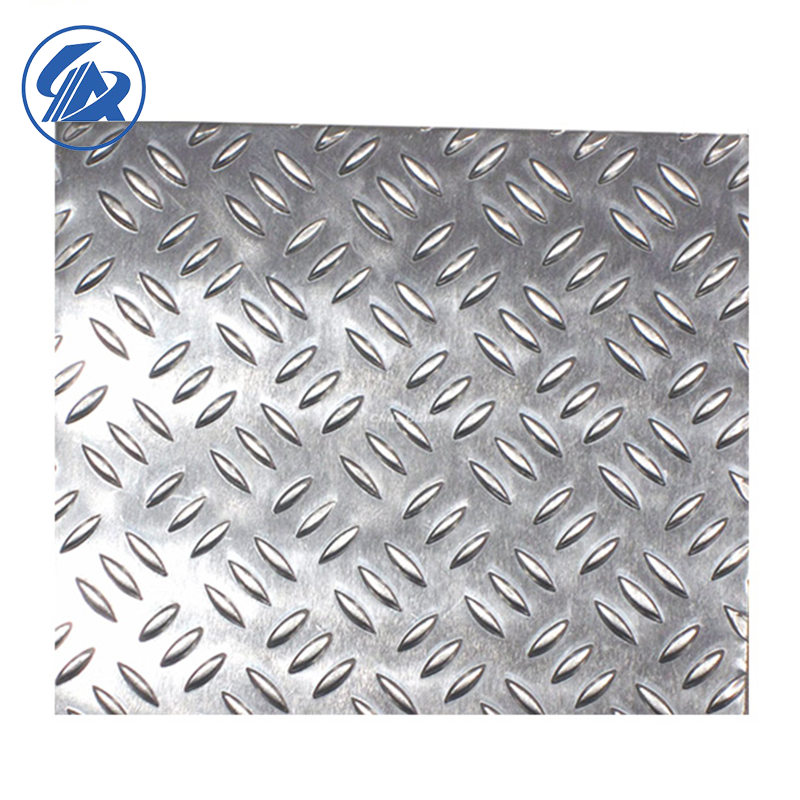 Embossed Aluminium Five Bar Brighten Surface Aluminum Sheets Chequer Plate Aluminum Sheet for Grade 1050 2024 3003 5050