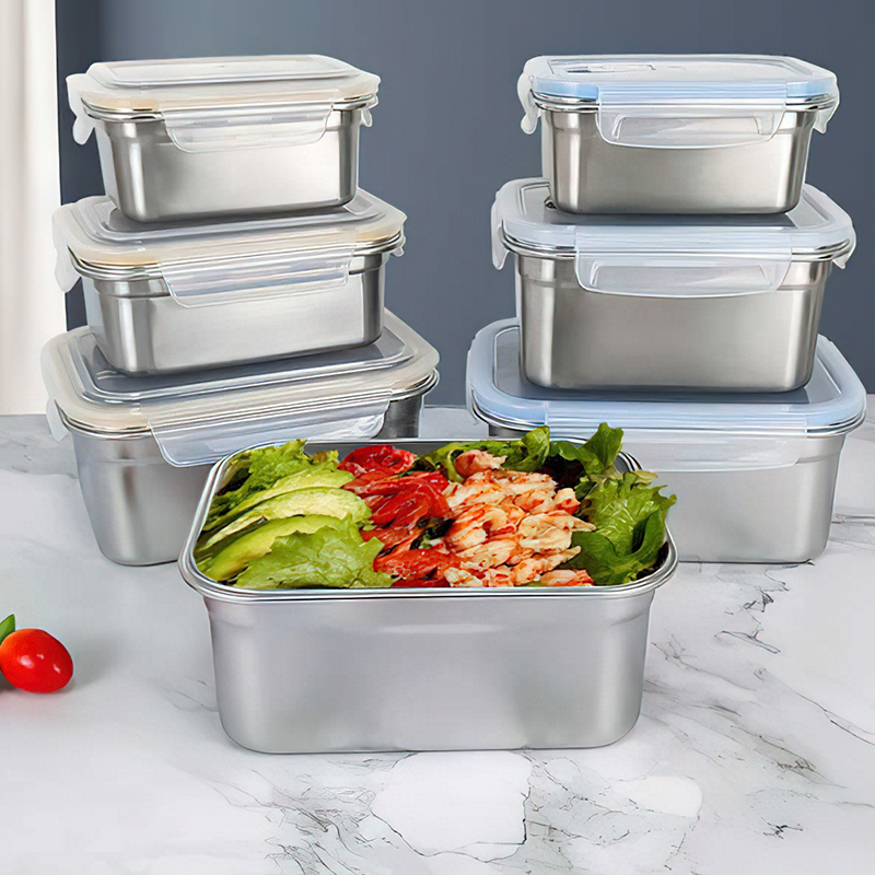 New Style Lunch Box 304 Stainless Steel compartment Airtight Food Container Leakproof wholesale tiffin Bento Lunch Box