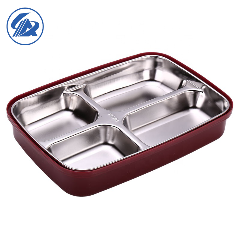 Tiffin Lunch Box 304 Stainless Steel Food Storage Box Leak-Proof Bento Lunch Box With Lid