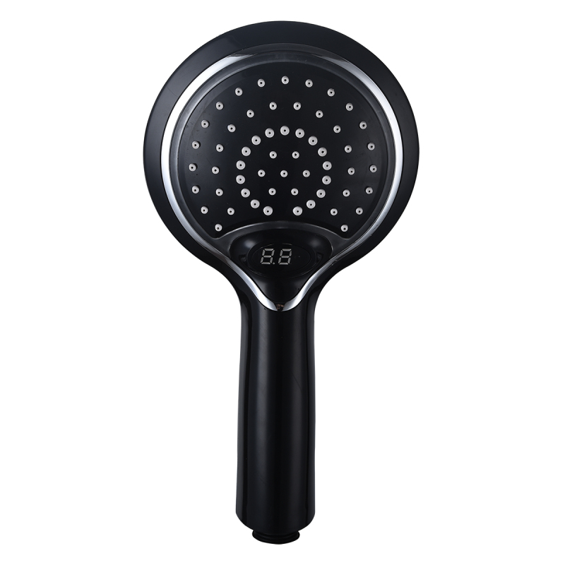 Tecmolog ABS Plastic Handheld Showerheads, Water Temperature Controlled Color Changing LED Shower-Head BS150W/BS150B