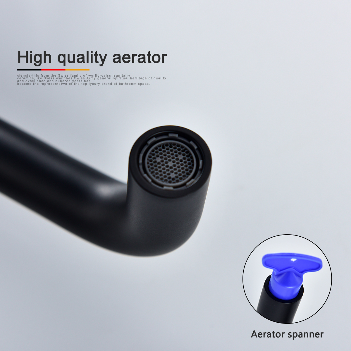 Tecmolog Bathroom Sink Faucet Black Wall Mount Faucet Bathroom Brass Double Handle Basin Mixer Tap BB6083B