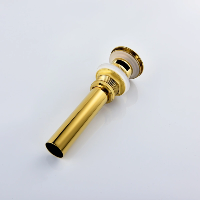 Tecmolog Brass Sink Drains Pop Up Basin Waste for Bathroom Chrome Drain Vessel Basin Sink Strainers with Overflow