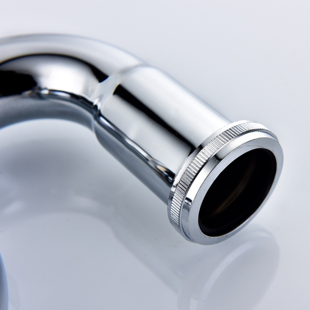 Tecmolog Sink Trap Brass S Trap for Bathroom Sink Kitchen Sink Sewer Pipe Drain Tube S Trap Chrome WT04