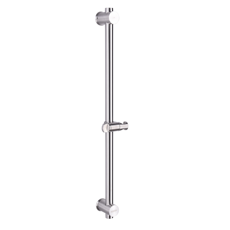 Tecmolog Stainless Steel Brushd Nickle Bathroom Faucet, Wall-Mounted Shower Set and Height Adjustable Sliding Bar SNA516/SNA516F/SBH156/SBH156F