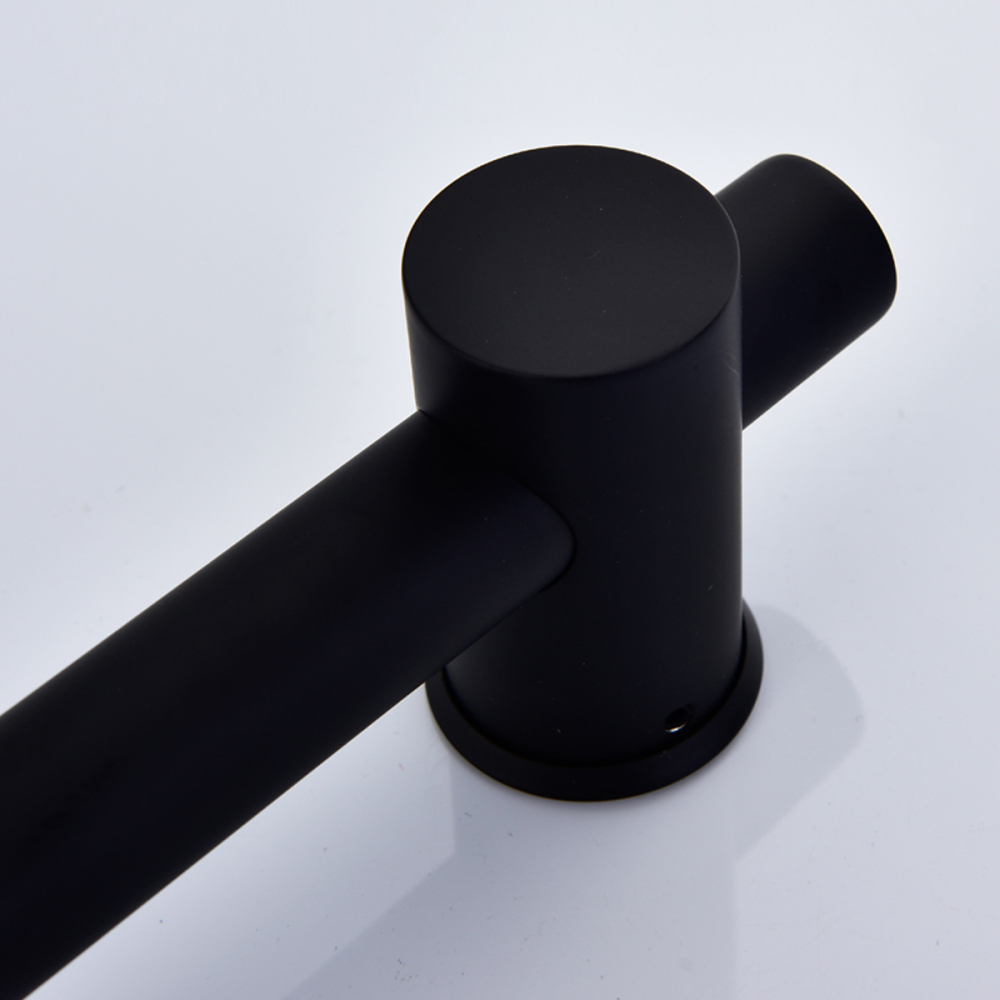 Tecmolog Stainless Steel Black Bathroom Faucet , Wall-Mounted Shower Set and Height Adjustable Sliding Bar SNA516B/SNA516BF/SBH156B/SBH156BF