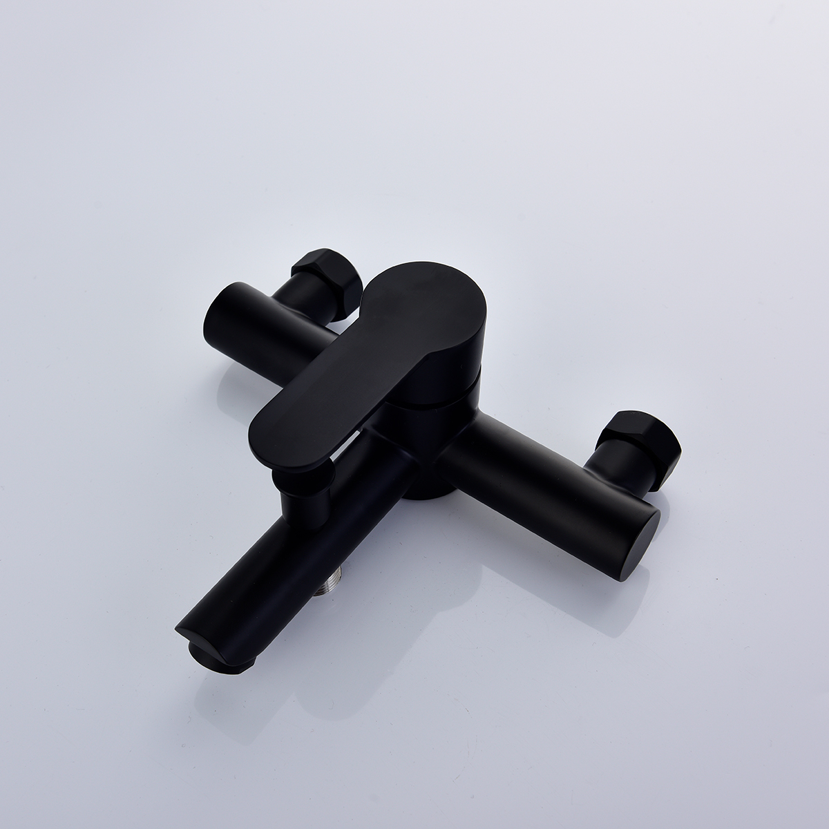 Tecmolog Stainless Steel Black Bathroom Faucet , Wall-Mounted Shower Set and Height Adjustable Sliding Bar SNA516B/SNA516BF/SBH156B/SBH156BF