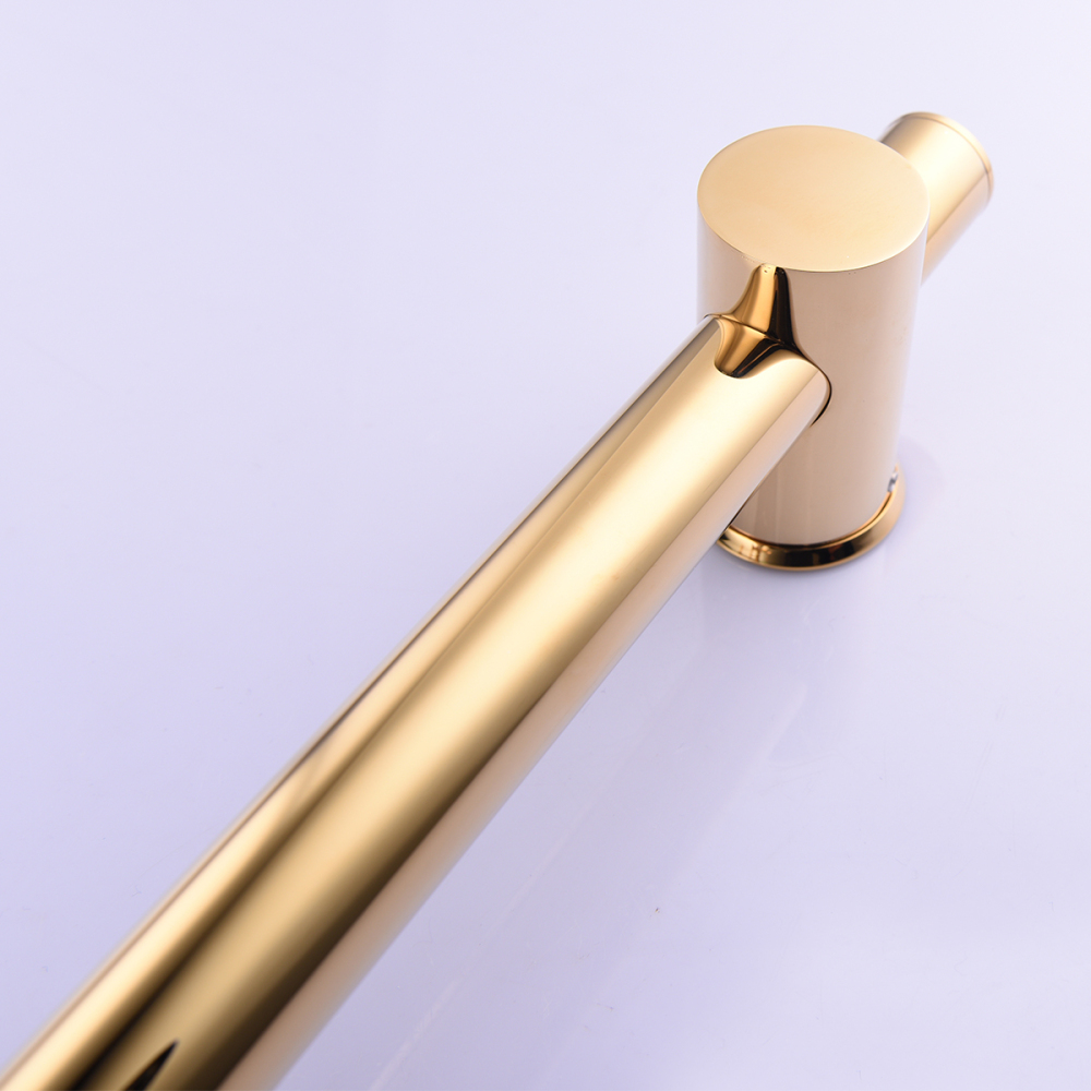 Tecmolog Brass gold shower Sliding bar/Shower Set, With handheld shower head and shower hose, Adjustable Height BJ4022/BJ4022F