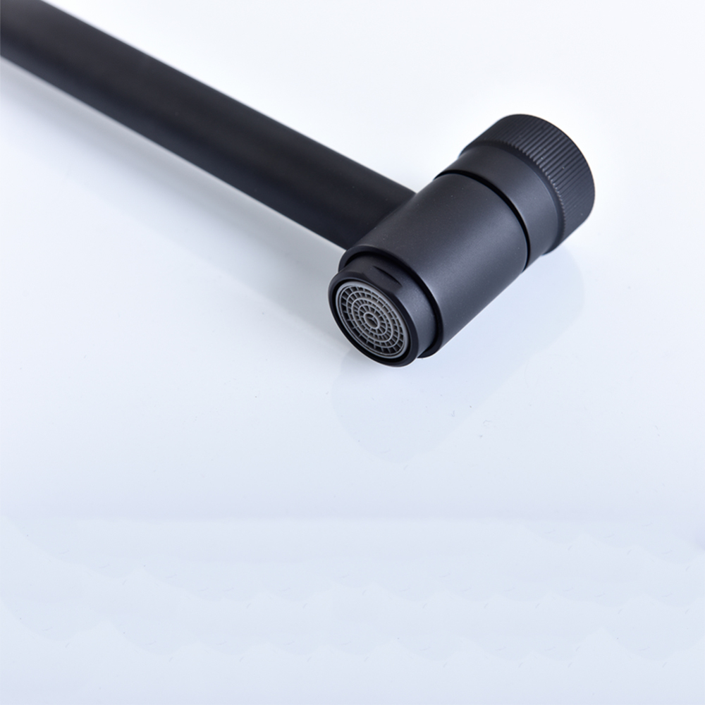 Tecmolog Wall Mount Kitchen Faucet, Brass 360 Rotatable Folding Lengthened  Sink Taps with Double Switch and Single Handle CT165NA/CT165/CT165R/CT165B