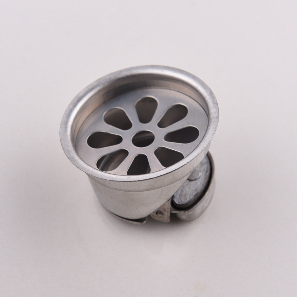 Tecmolog Stainless Steel Chrome Floor Drain, Rectangular/Square and Linear Hair Catcher Shower Drain for Bathroom and Kitchen FD004/FD004A