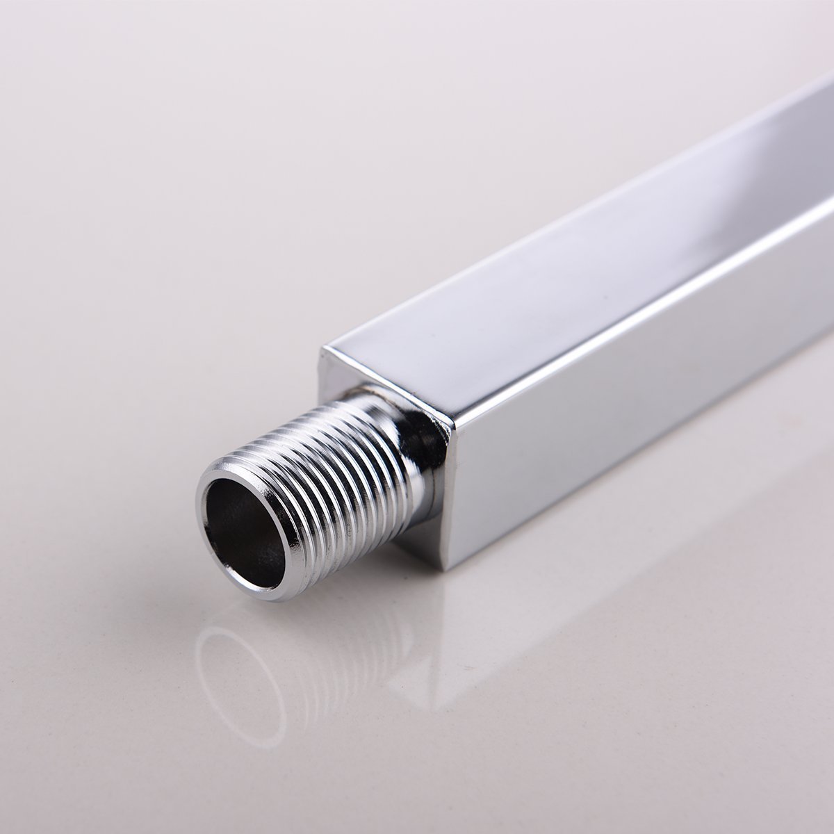 Tecmolog Stainless Steel chrome Shower Arm, Wall Mounted and G1/2'' Shower Holder for Fixed Showerhead in bathroom HPF001-1/HPF002