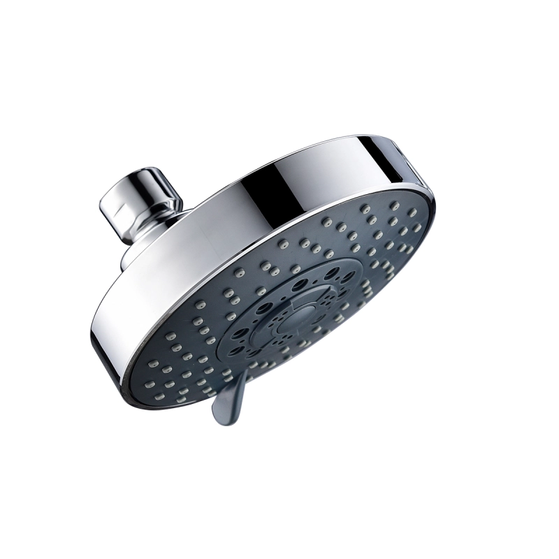 Tecmolog ABS Plastic Chrome/Brushed Nickle Rain Shower Head  with 4 Kinds of Water Flow Mode, Round and Luxury Top shower BD148/BD148NA