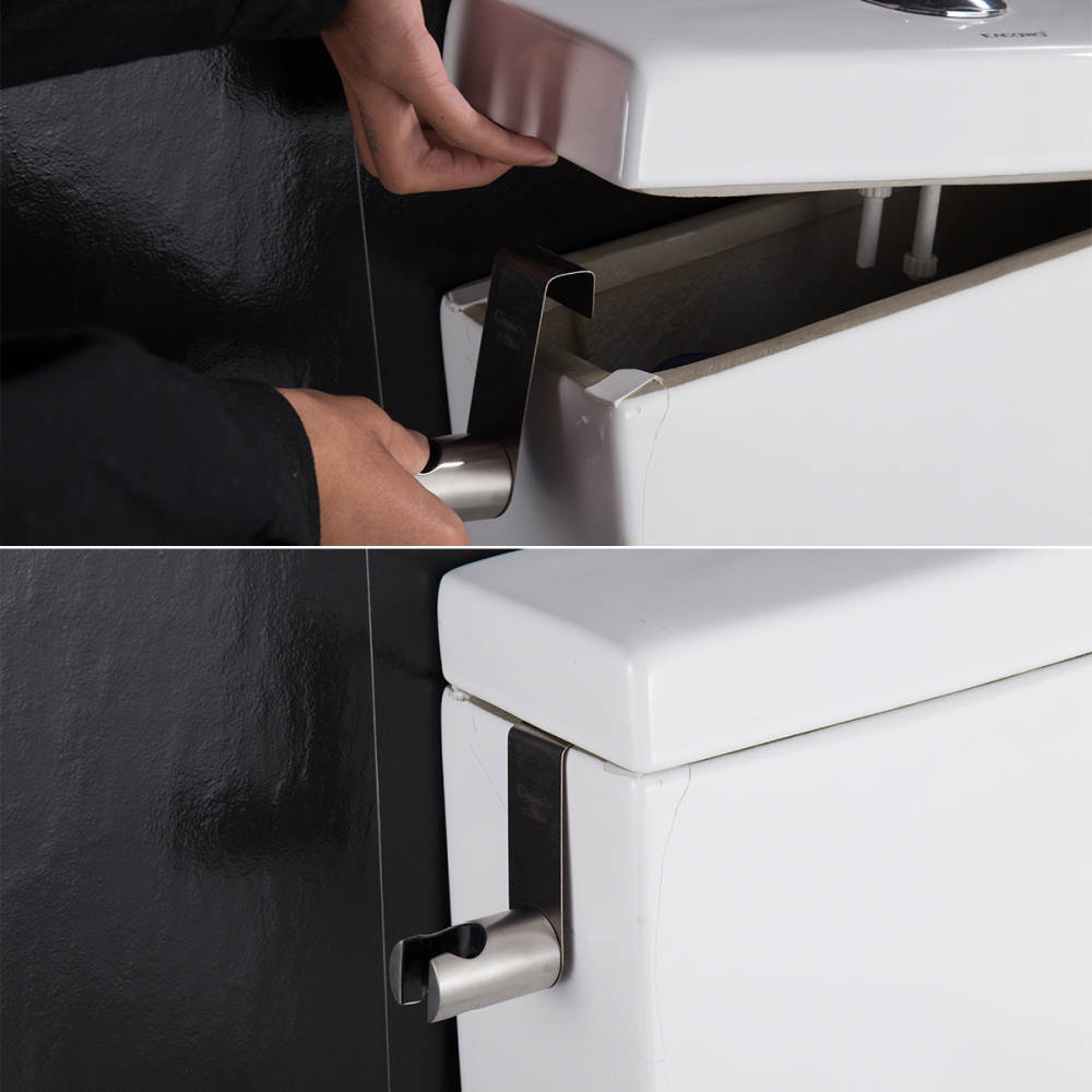 Tecmolog Stainless Steel Toilet Bidet Sprayer Set with Double Water Mode,  Bidet Shattaf Set with Hose, Holder and G 7/8 Diverter WS024AFM