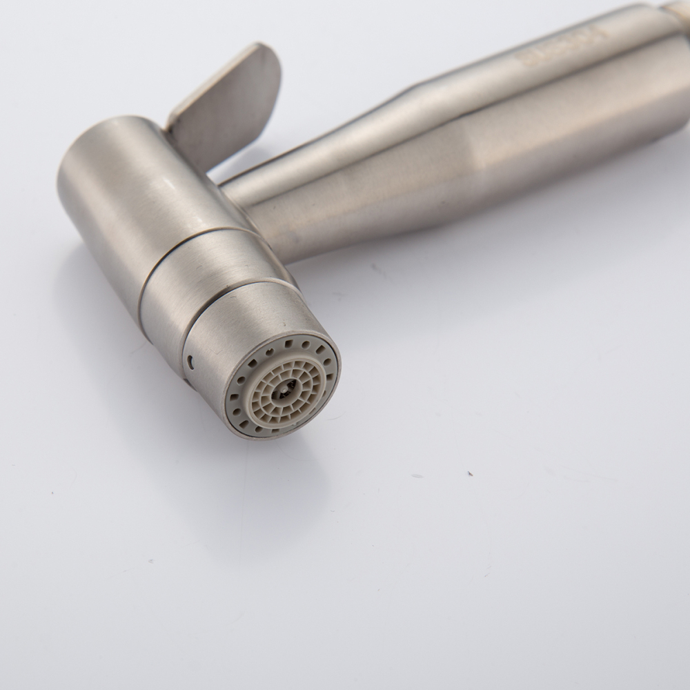 Tecmolog Stainless Steel Toilet Bidet Sprayer Set with Double Water Mode,  Bidet Shattaf Set with Hose, Holder and G 7/8 Diverter WS024AFM