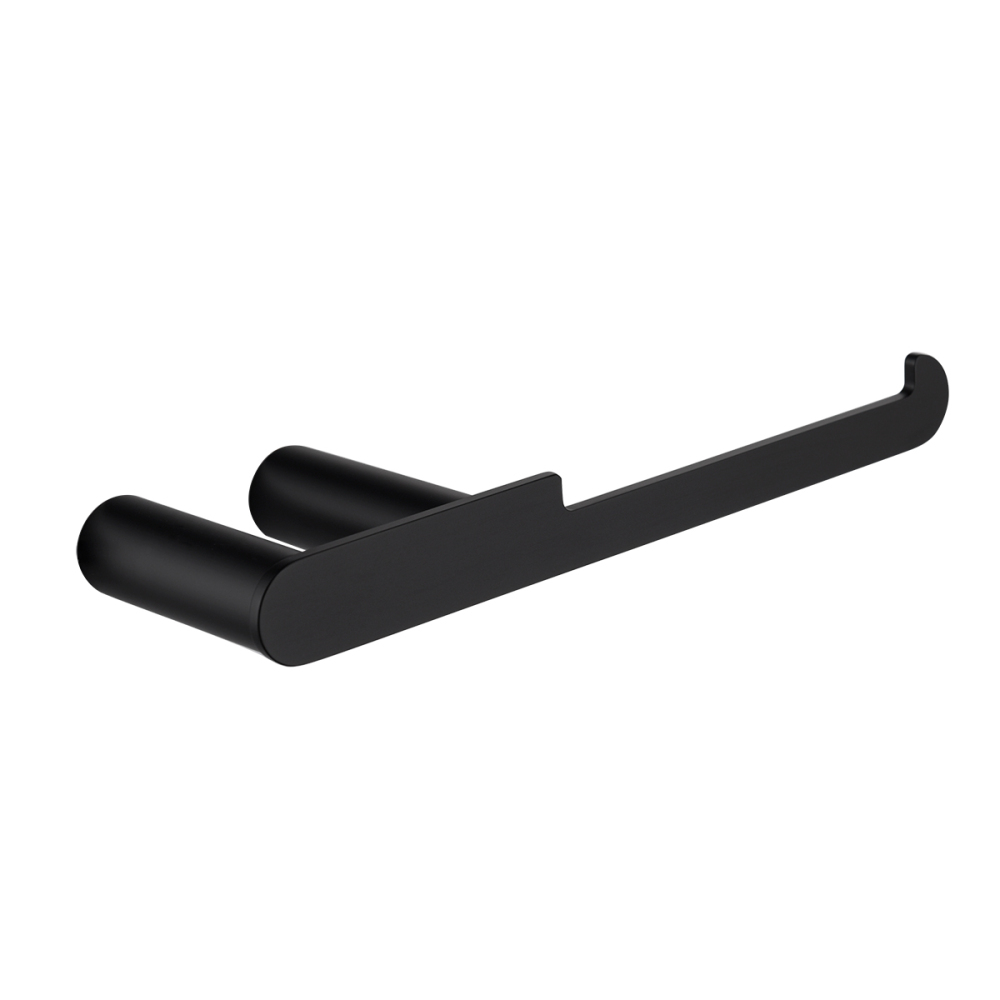 Tecmolog Black Bathroom Toilet Paper Holder, 304 Staninless Steel Wall Mounted Towel/Roll Paper Holders SBH201