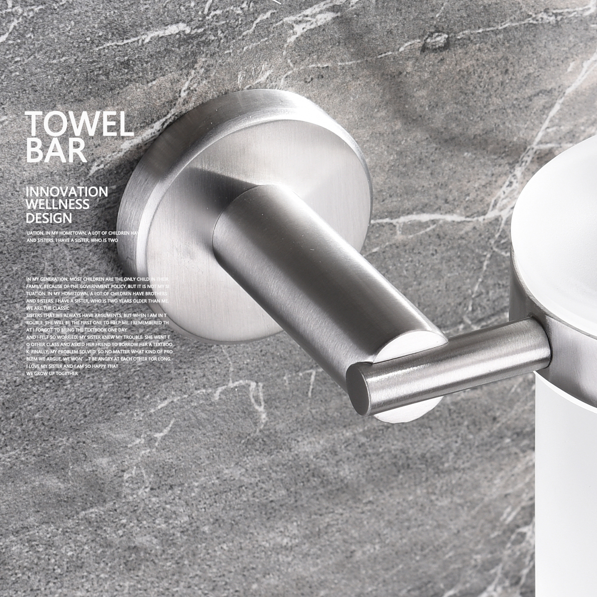 Tecmolog SUS304 Stainless Steel Wall Mounted Liquid Soap Dispenser Holder Bathroom Accessory SBH166/SBH075/SBH101