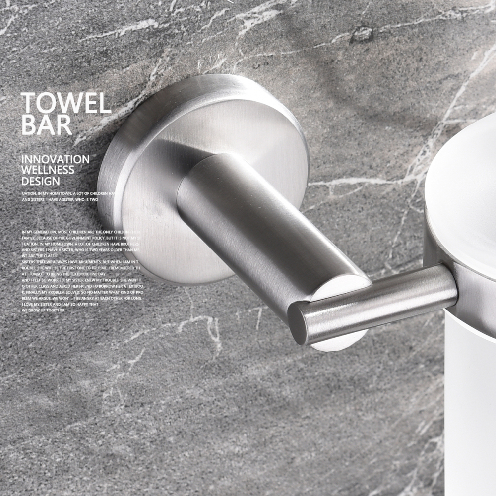 Tecmolog SUS304 Stainless Steel Wall Mounted Liquid Soap Dispenser Holder Bathroom Accessory SBH166/SBH075/SBH101