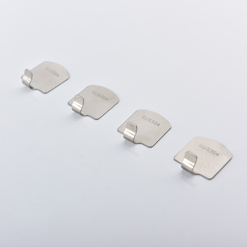 Tecmolog No Driling Adhesive Hooks, Stainless Steel Towel Rack and Wall Mount Hook for Robe, Coat and Kitchen Utensils SBH194-4/SBH194-8/SBH194-16