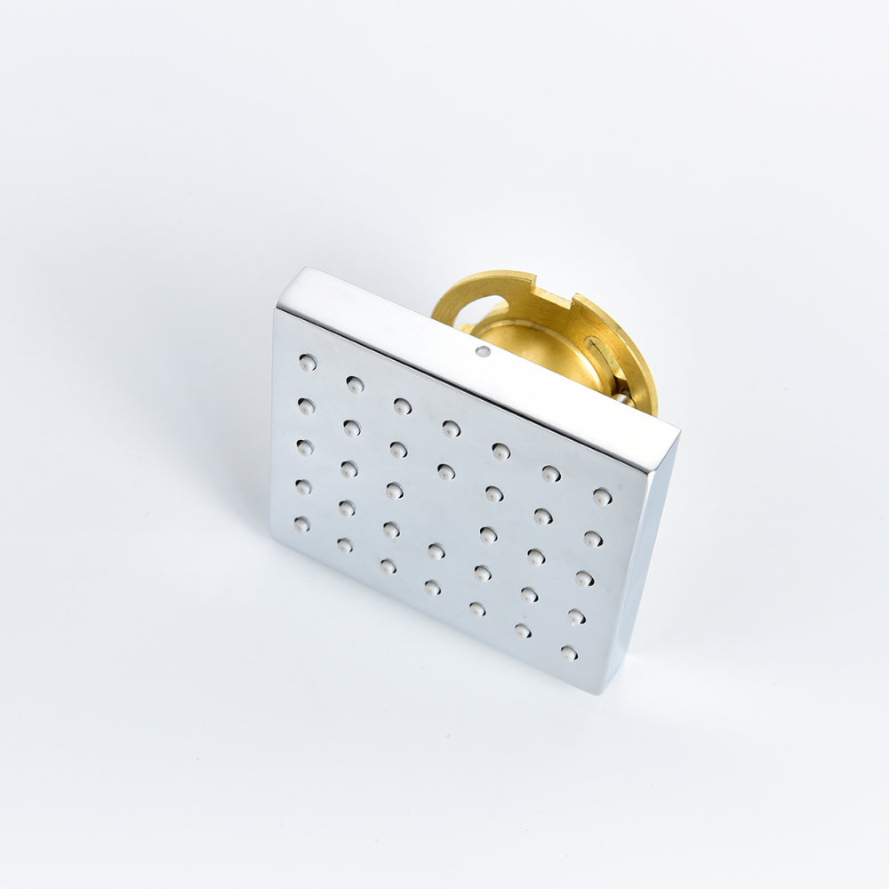 Tecmolog Brass Chrome Round/Square Shower Body Spout, Rainfall Spray Spa Spout for Bathroom SFA028/SFA028A