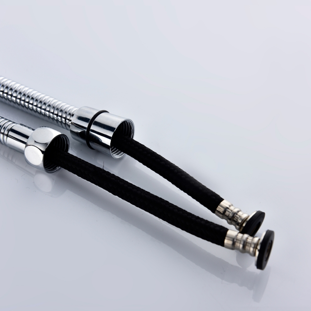 Tecmolog ABS Plastic Chrome Handheld Shower Head,3 Colors and 2 Water Flow Setiing, Glow LED Light Temperature Shower Head BS150C/BS150CF1/BS150CF