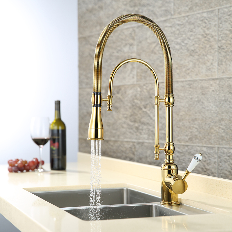 Tecmolog H59/H65 Grade-A Brass Body and Two-way Washing Sink Faucet with Mounting Hardware  for the Kitchen BJ1206