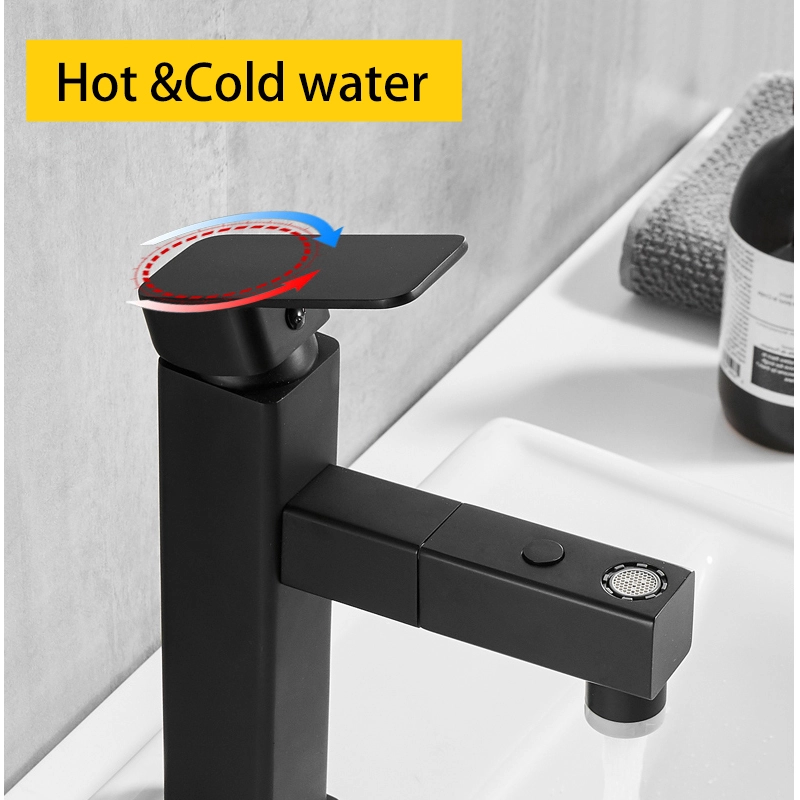 Tecmolog Basin Faucet Multi-Functional Hot And Cold Water Pull Out Faucet BB6230/BB6230A/BB6230B/BB6230C/BB6230D