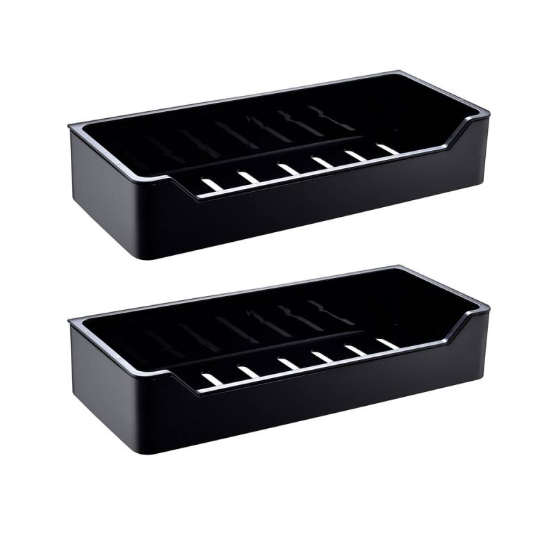 Tecmolog Stainless Steel Black/Nickel/Gold/Chrome Corner Shelf Caddy Bathing Platform with Hooks Wall Nail Storage SBH190/SBH190B/SBH190J/SBH190NA