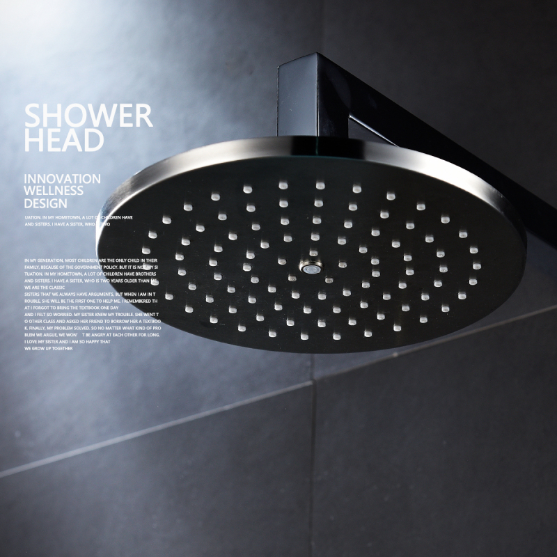 Tecmolog Stainless Steel Chrome Washable Shower Head, High Pressure Fixed Top Shower For Bathroom, 8 inches Round/Square BD142/BD143