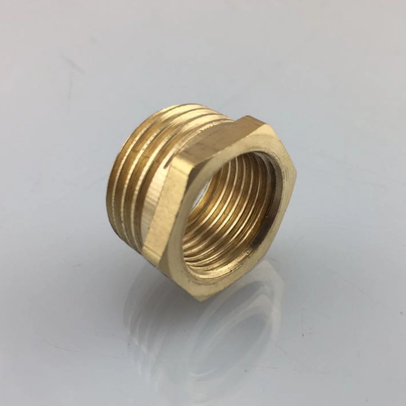 Tecmolog Top Quality Brass Finish Connector Solid Brass Connector, Double Thread Swivel Hose Connector