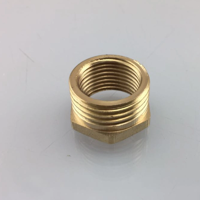 Tecmolog Top Quality Brass Finish Connector Solid Brass Connector, Double Thread Swivel Hose Connector