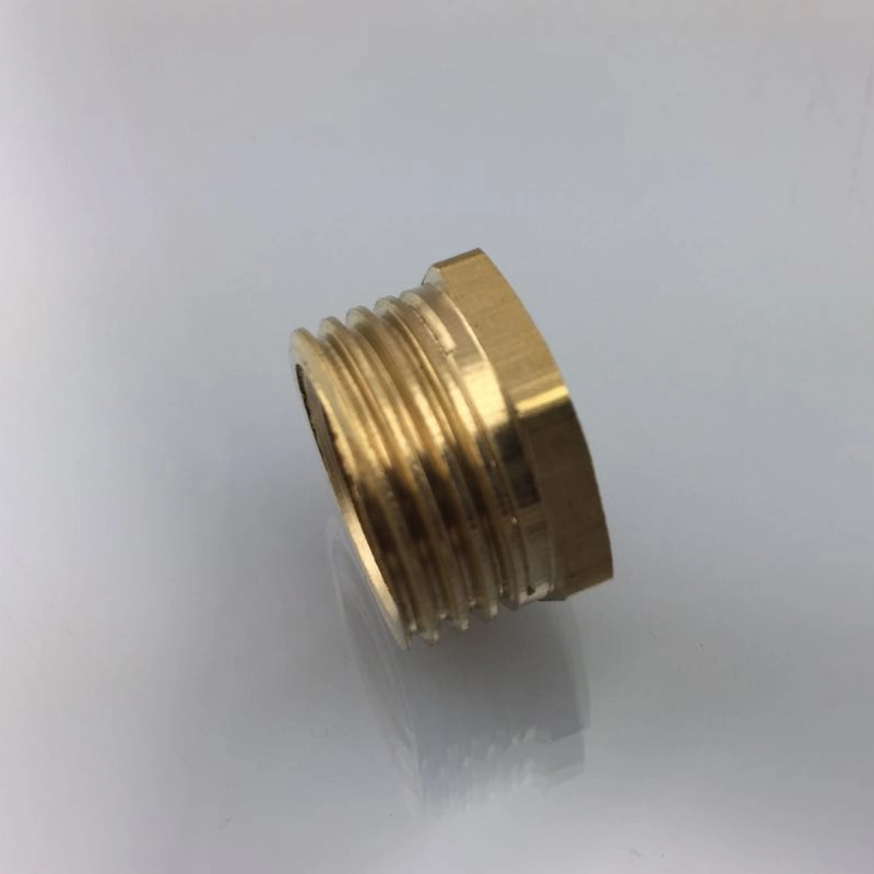 Tecmolog Top Quality Brass Finish Connector Solid Brass Connector, Double Thread Swivel Hose Connector