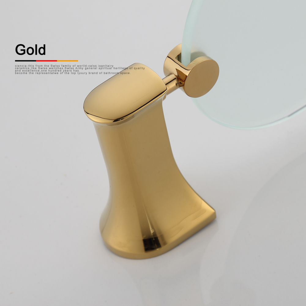 Tecmolog Brass Golden Steel Wall Mounted Double Grass Shelf, Towel Rack Bathroom Accessories BH503J