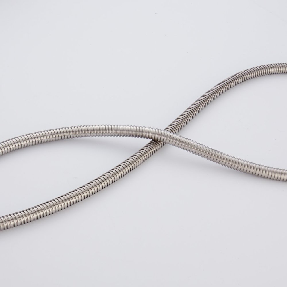 Tecmolog  Stainless Steel Anti-kink Shower Hose, 1.2m/1.5m/2.0m/2.5m/3.0m Extra Long Shower Hose for Hand Held Shower Head, FHA014
