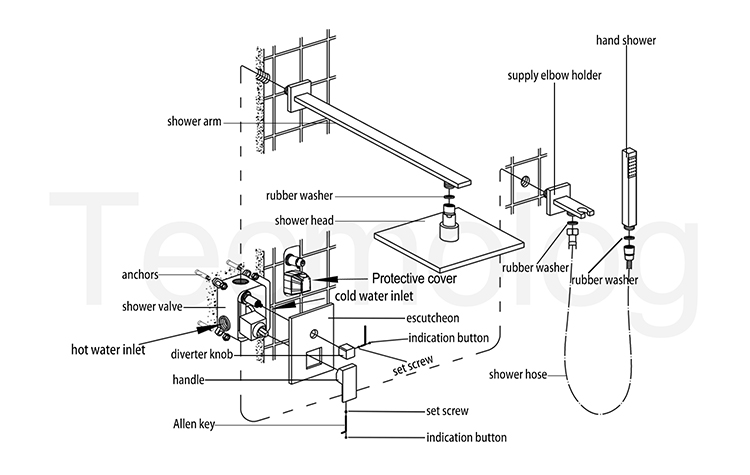 How to Install Wall Mounted Shower System