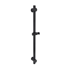 Tecmolog Stainless Steel Black Shower Sliding Bar/Shower Set with Adjustable Handheld Shower Holder, Wall Mount SBH156B/SBH156BF