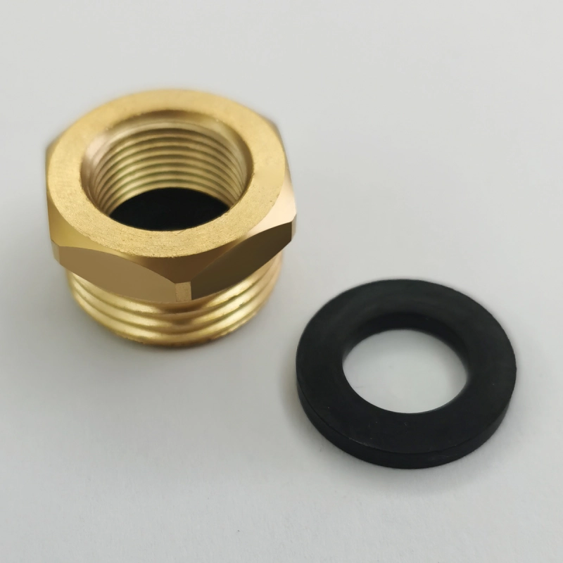 Tecmolog Brass Hose Adapter Connector, G1/2'' Male Thread to US3/8'' Female Thread, US3/8'' Male Thread to G1/2'' Female Thread, SBA025B/SBA025C