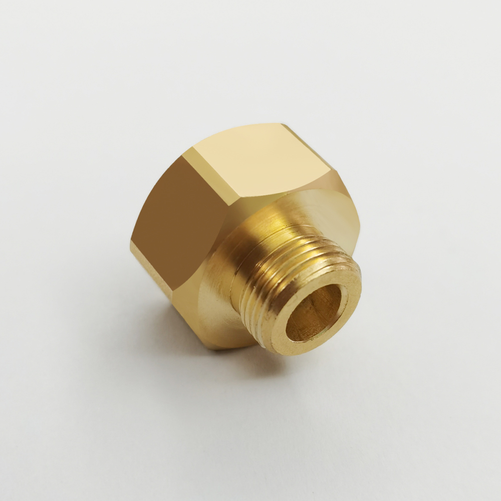 Tecmolog Brass Hose Adapter Connector, G1/2'' Male Thread to US3/8'' Female Thread, US3/8'' Male Thread to G1/2'' Female Thread, SBA025B/SBA025C