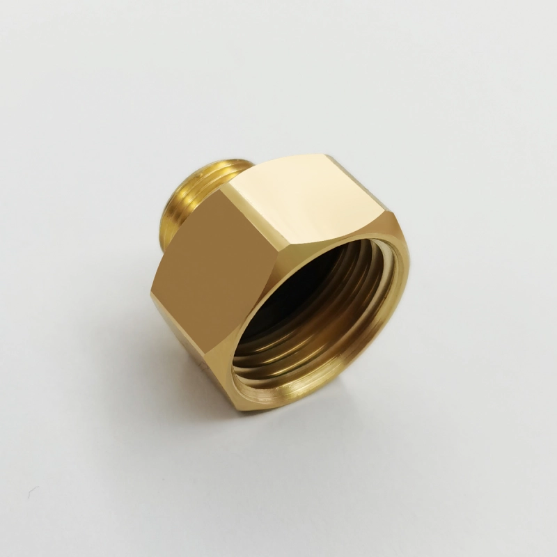 Tecmolog Brass Hose Adapter Connector, G1/2'' Male Thread to US3/8'' Female Thread, US3/8'' Male Thread to G1/2'' Female Thread, SBA025B/SBA025C