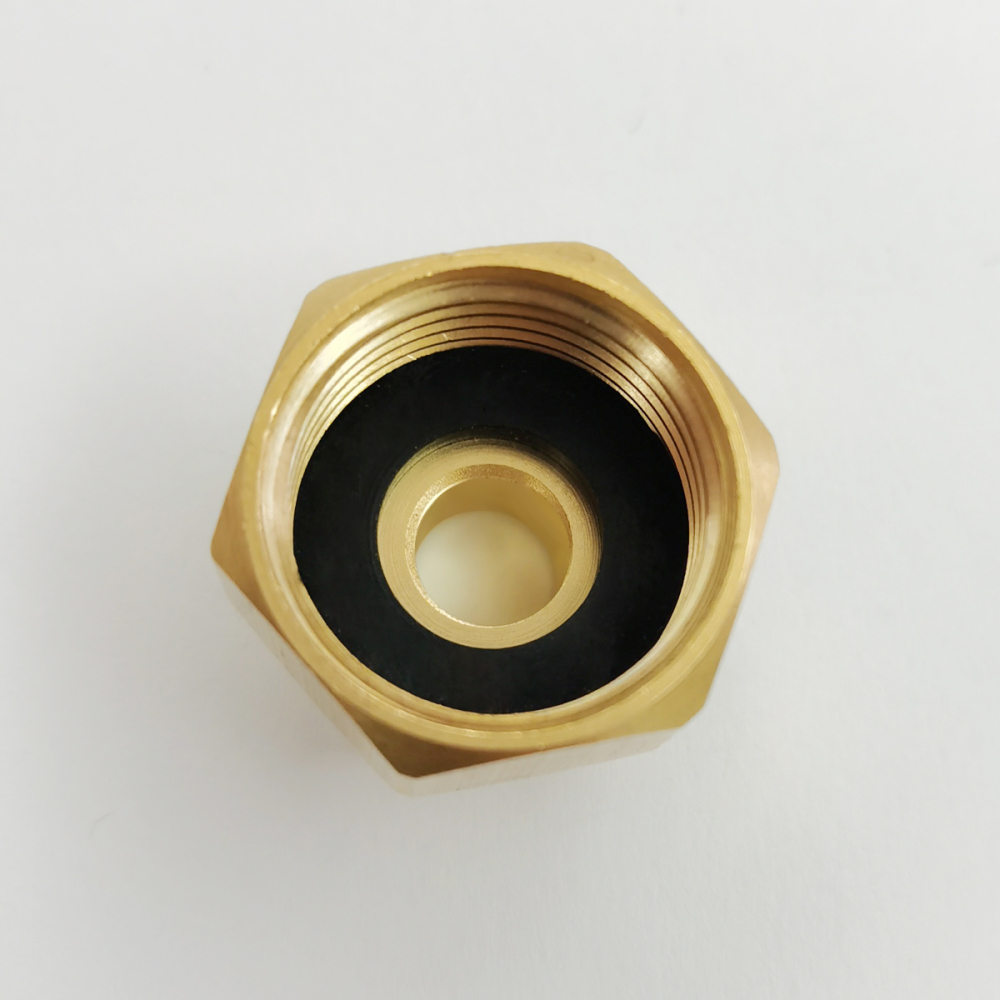 Tecmolog Brass Hose Adapter Connector, G1/2'' Male Thread to US3/8'' Female Thread, US3/8'' Male Thread to G1/2'' Female Thread, SBA025B/SBA025C