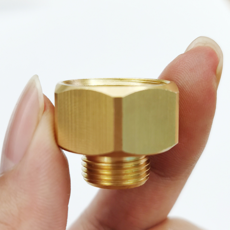 Tecmolog Brass Hose Adapter Connector, G1/2'' Male Thread to US3/8'' Female Thread, US3/8'' Male Thread to G1/2'' Female Thread, SBA025B/SBA025C