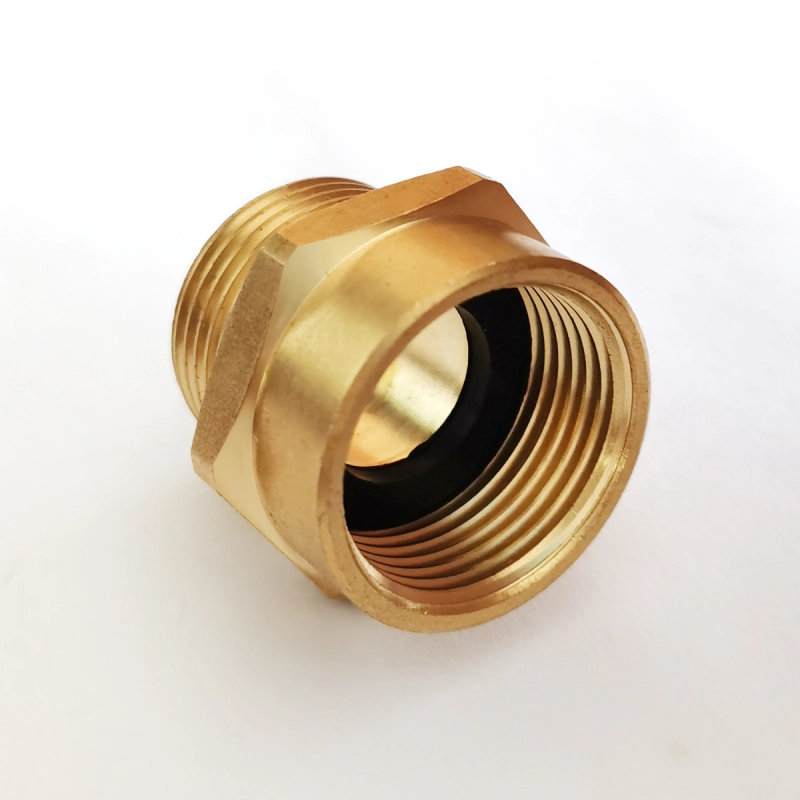 Tecmolog Brass Pipe Fittings Connector, G 3/4" Female Thread to US 3/4" NPT Male Thread, G1/2 Female Thread to US 1/2 NPT Male Thread, SBA037A/SBA037