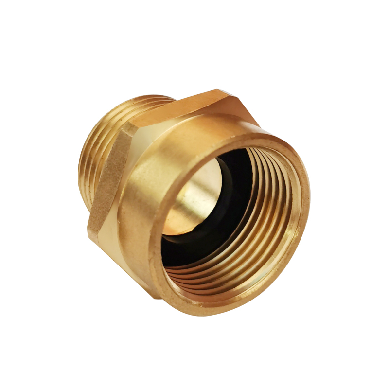 Tecmolog Brass Pipe Fittings Connector, G 3/4" Female Thread to US 3/4" NPT Male Thread, G1/2 Female Thread to US 1/2 NPT Male Thread, SBA037A/SBA037