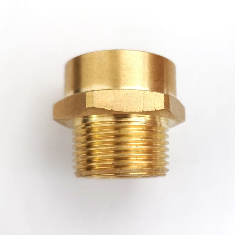 Tecmolog Brass Pipe Fittings Connector, G 3/4" Female Thread to US 3/4" NPT Male Thread, G1/2 Female Thread to US 1/2 NPT Male Thread, SBA037A/SBA037