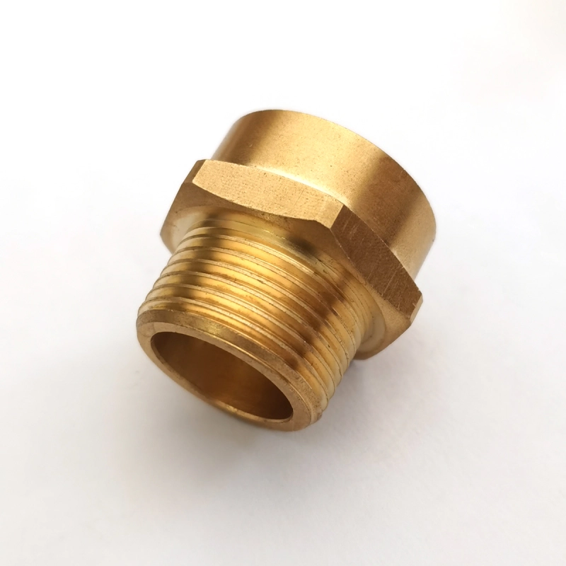 Tecmolog Brass Pipe Fittings Connector, G 3/4" Female Thread to US 3/4" NPT Male Thread, G1/2 Female Thread to US 1/2 NPT Male Thread, SBA037A/SBA037