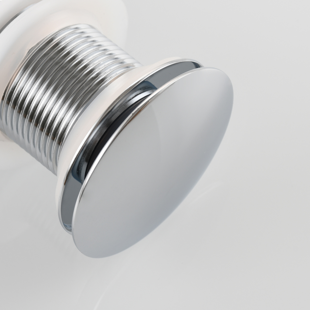 Tecmolog Brass Sink Drains Pop Up Basin Waste for Bathroom Chrome Drain Vessel Basin Sink Strainers BW20/BW20-1