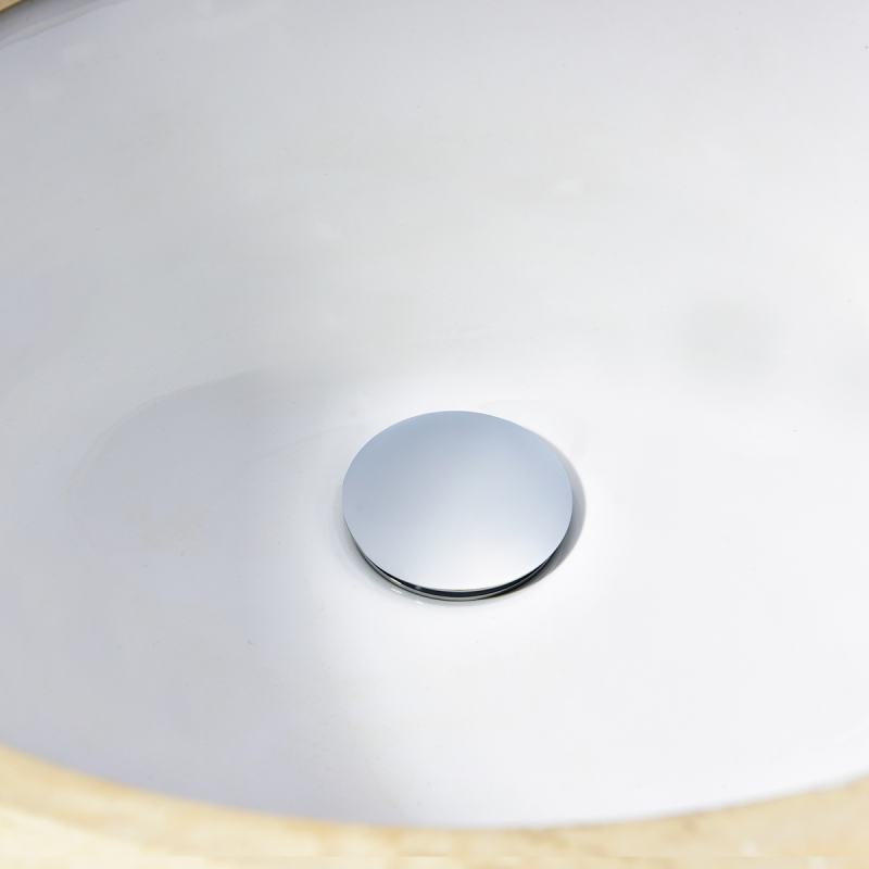 Tecmolog Brass Sink Drains Pop Up Basin Waste for Bathroom Chrome Drain Vessel Basin Sink Strainers BW20/BW20-1