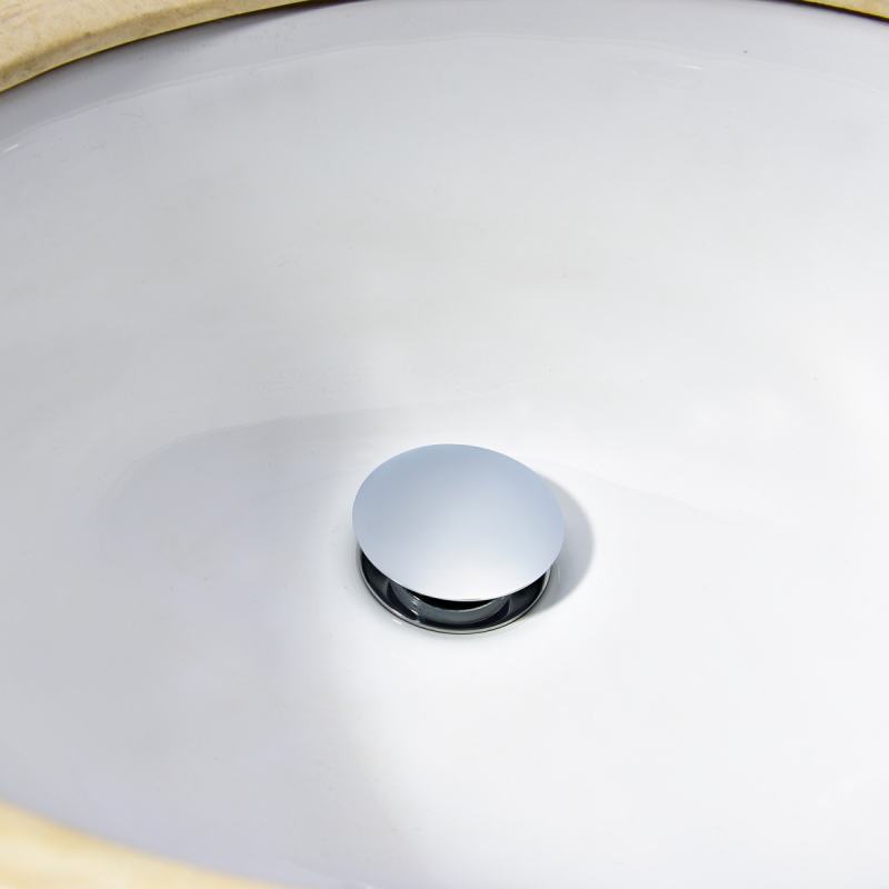 Tecmolog Brass Sink Drains Pop Up Basin Waste for Bathroom Chrome Drain Vessel Basin Sink Strainers BW20/BW20-1