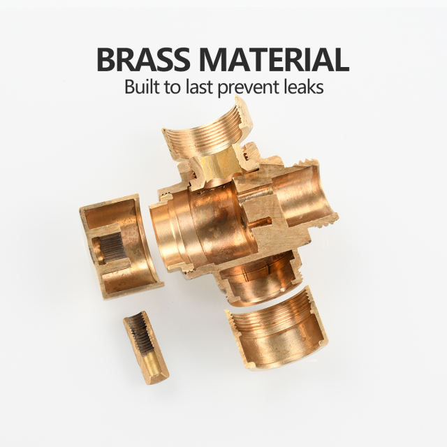 Tecmolog Sink Valve Diverter M22 x M24, Brass Faucet Splitter for Kitchen, Faucet Adapter 2 Way, SBA021C/SBA021CB/SBA021CNA