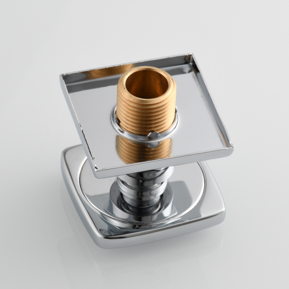 Tecmolog Solid Brass Shower jet Square Shower Body Sprays Massage With Chrome/Black Finish Spa Jets Sets Water Saving Wall Mounted Adjustable Shower Head Bathroom Accessories For Shower Set